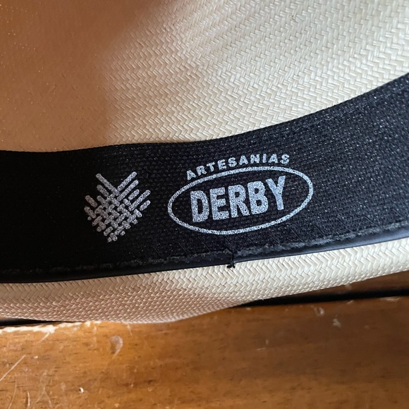 Artesanias derby Fedora Hat size 6 made in Colombia paja toquilla - Picture 4 of 8